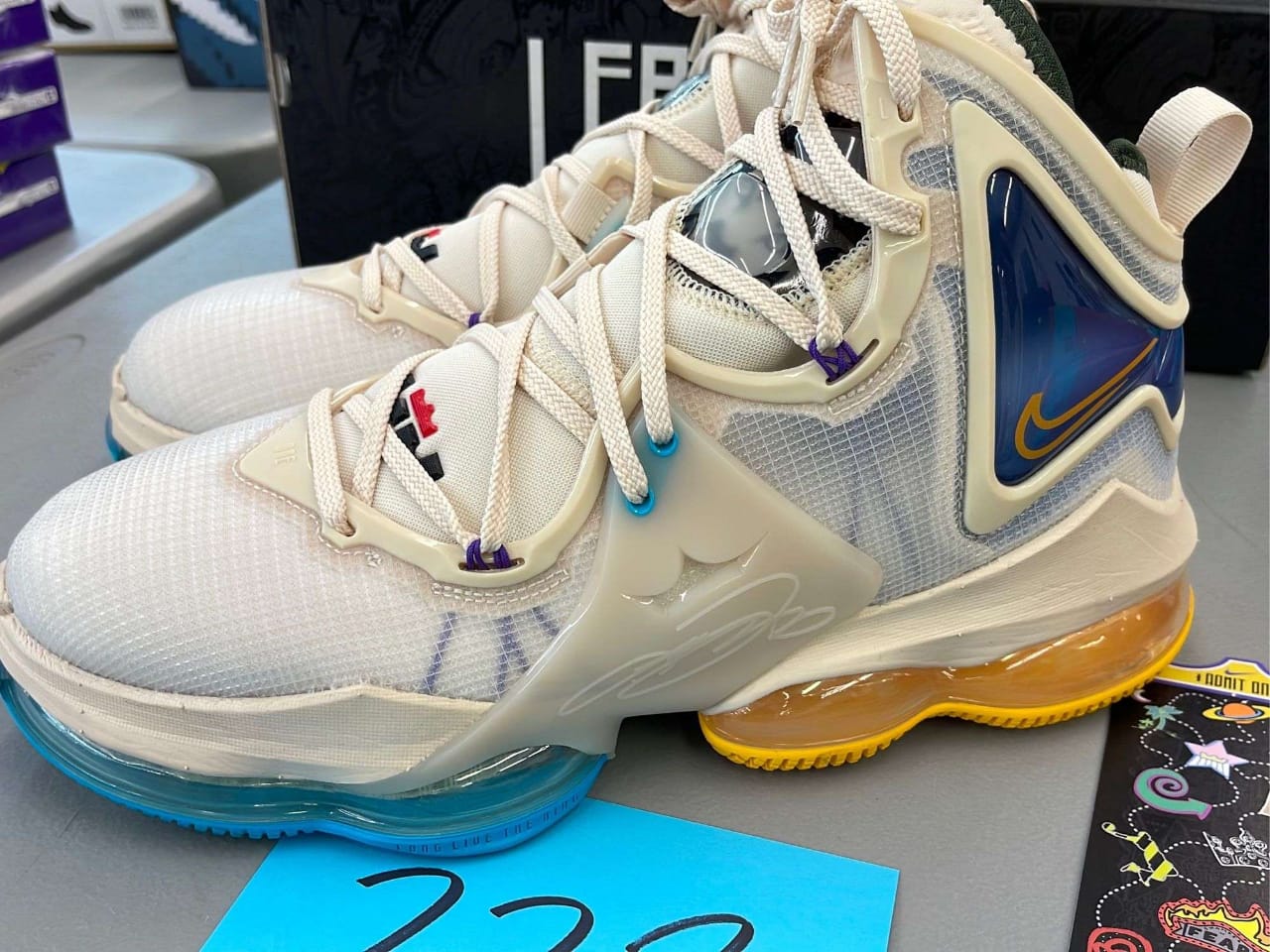 Nike LeBron 19 White - Shoe Boxs