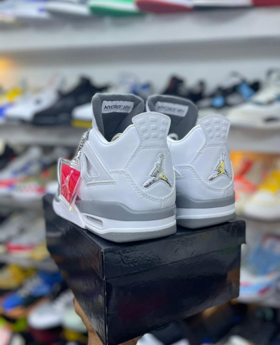 Jordan Retro 4 Pure White - Shoe Boxs