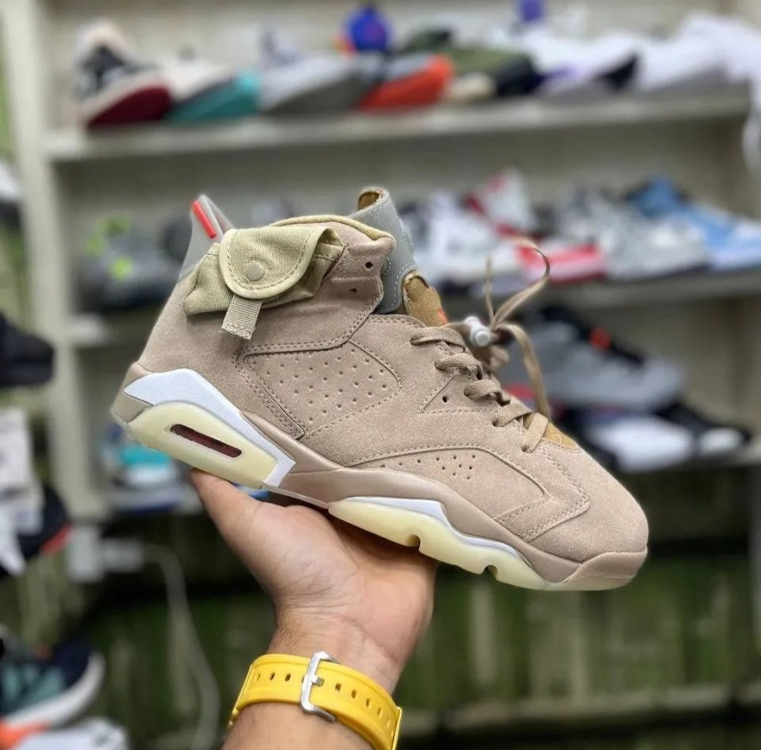 Jordan Retro 6 British Khaki - Shoe Boxs