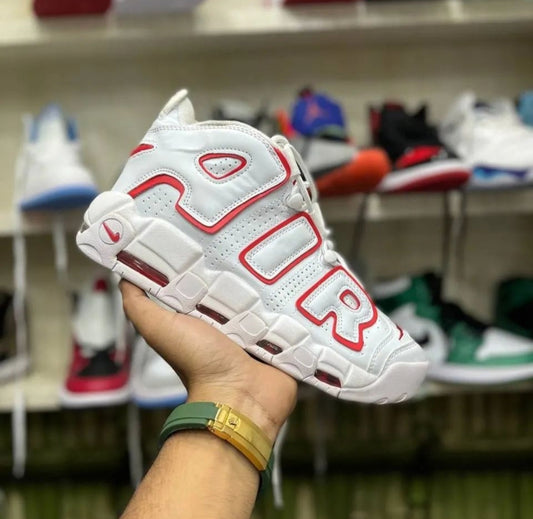 Nike Air More Uptempo '96' White Vercity Red - Shoe Boxs