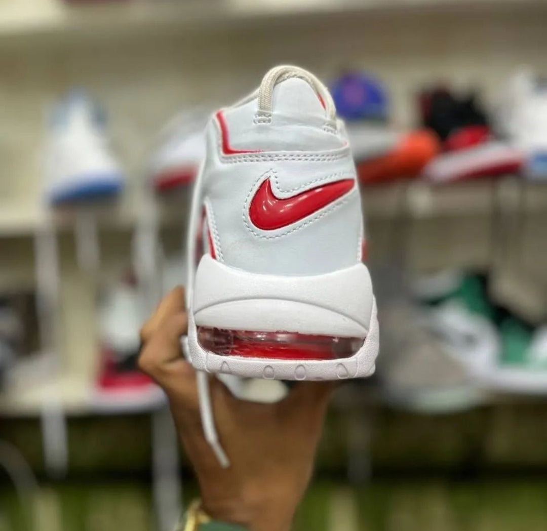 Nike Air More Uptempo '96' White Vercity Red - Shoe Boxs