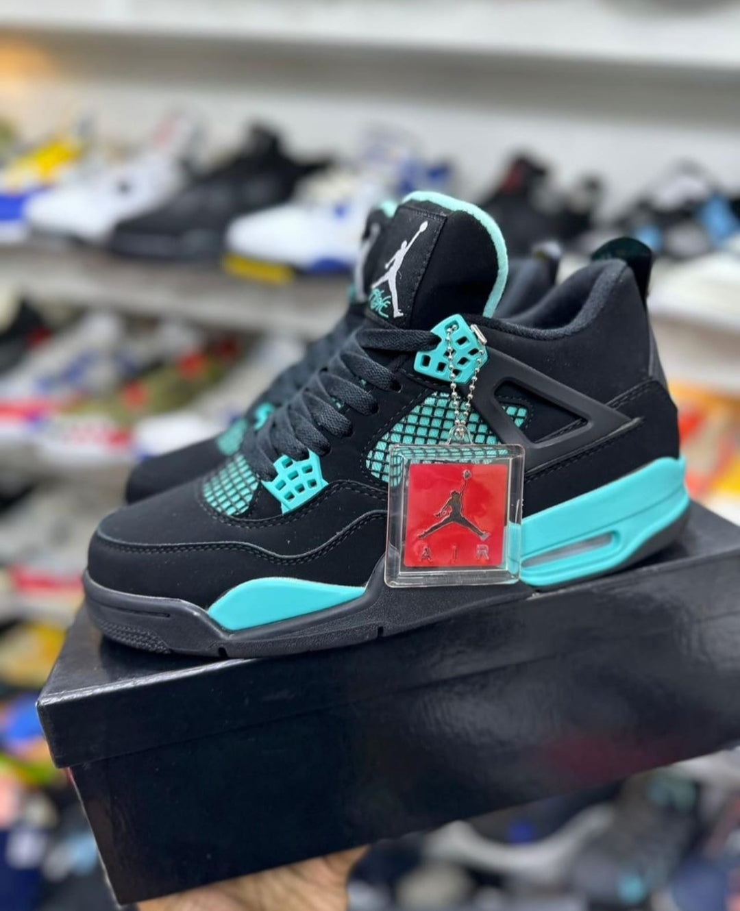 Jordan Retro 4 Tiffany - Shoe Boxs