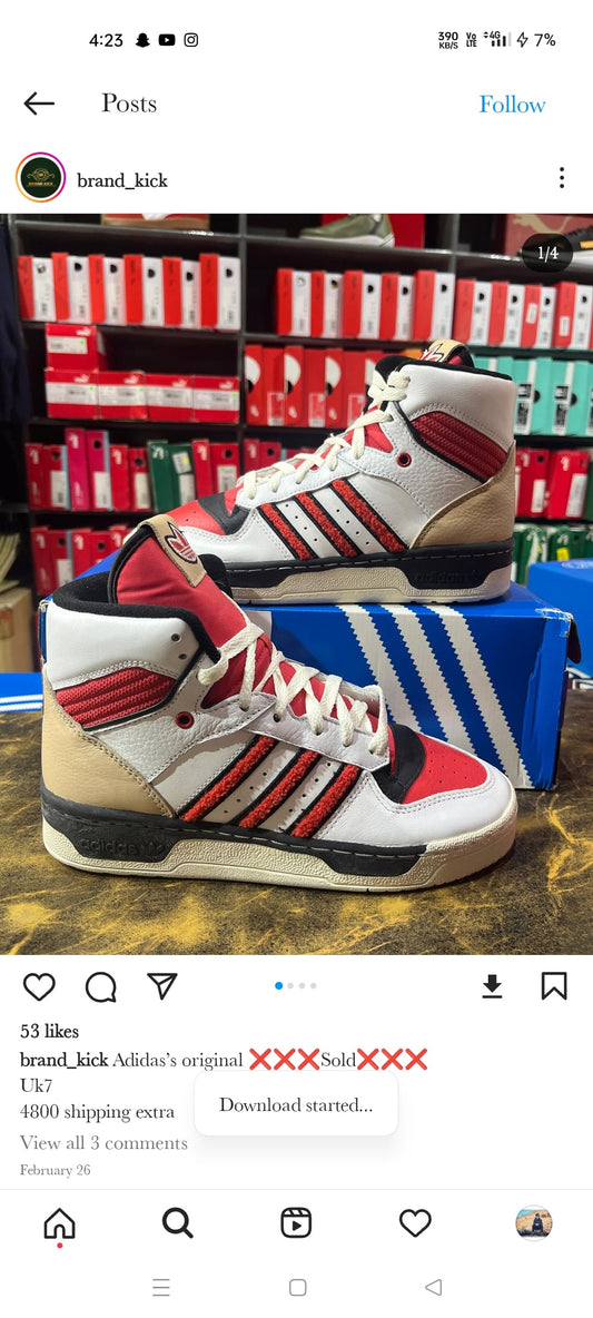 Adidas Rivalry High Lace up - Shoe Boxs