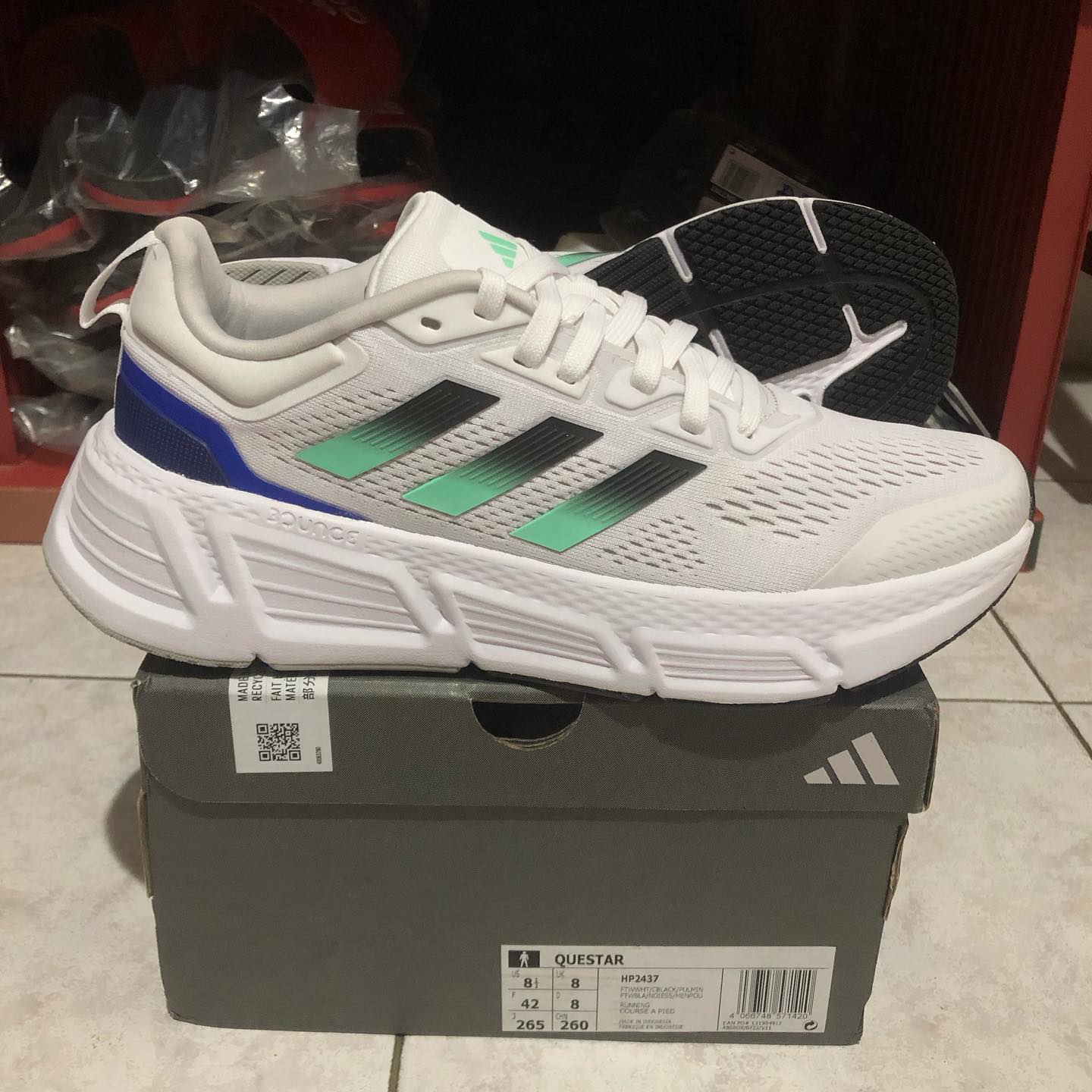 Adidas Quester White - Shoe Boxs