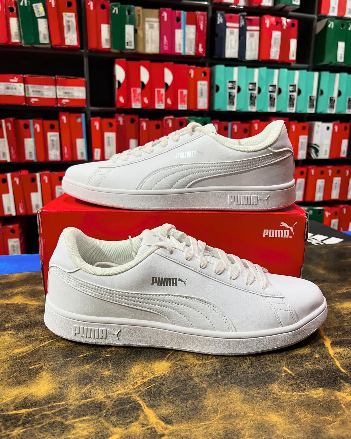 Puma Smashic White - Shoe Boxs