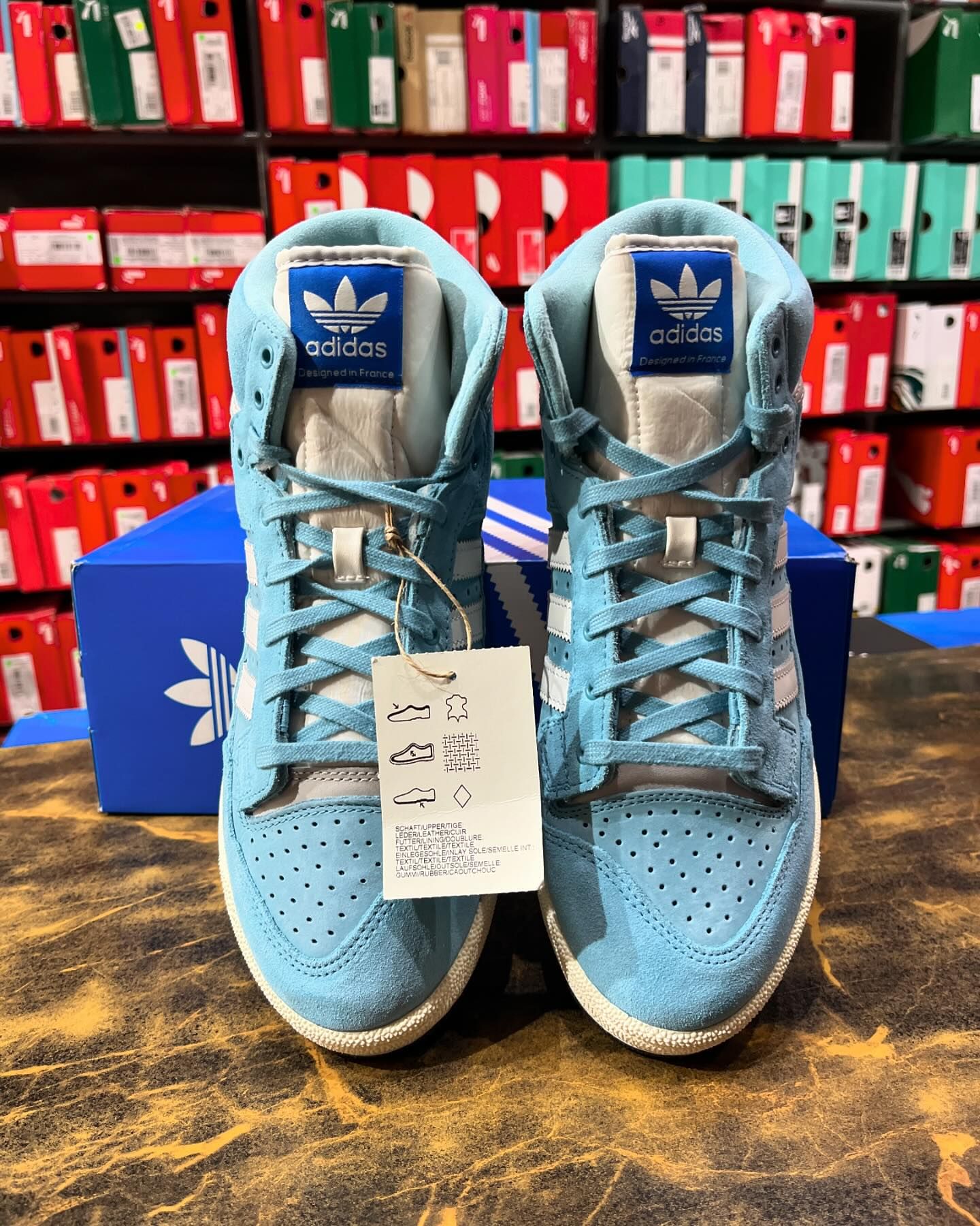 Adidas Centennial 85 High Blue - Shoe Boxs