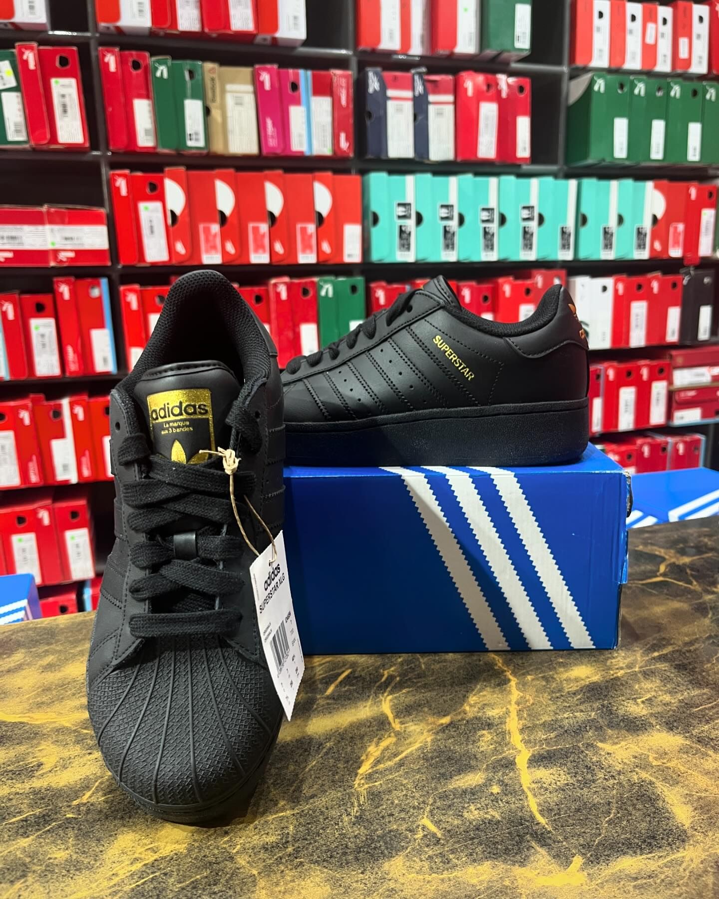 Adidas Superstar XLG Black - Shoe Boxs