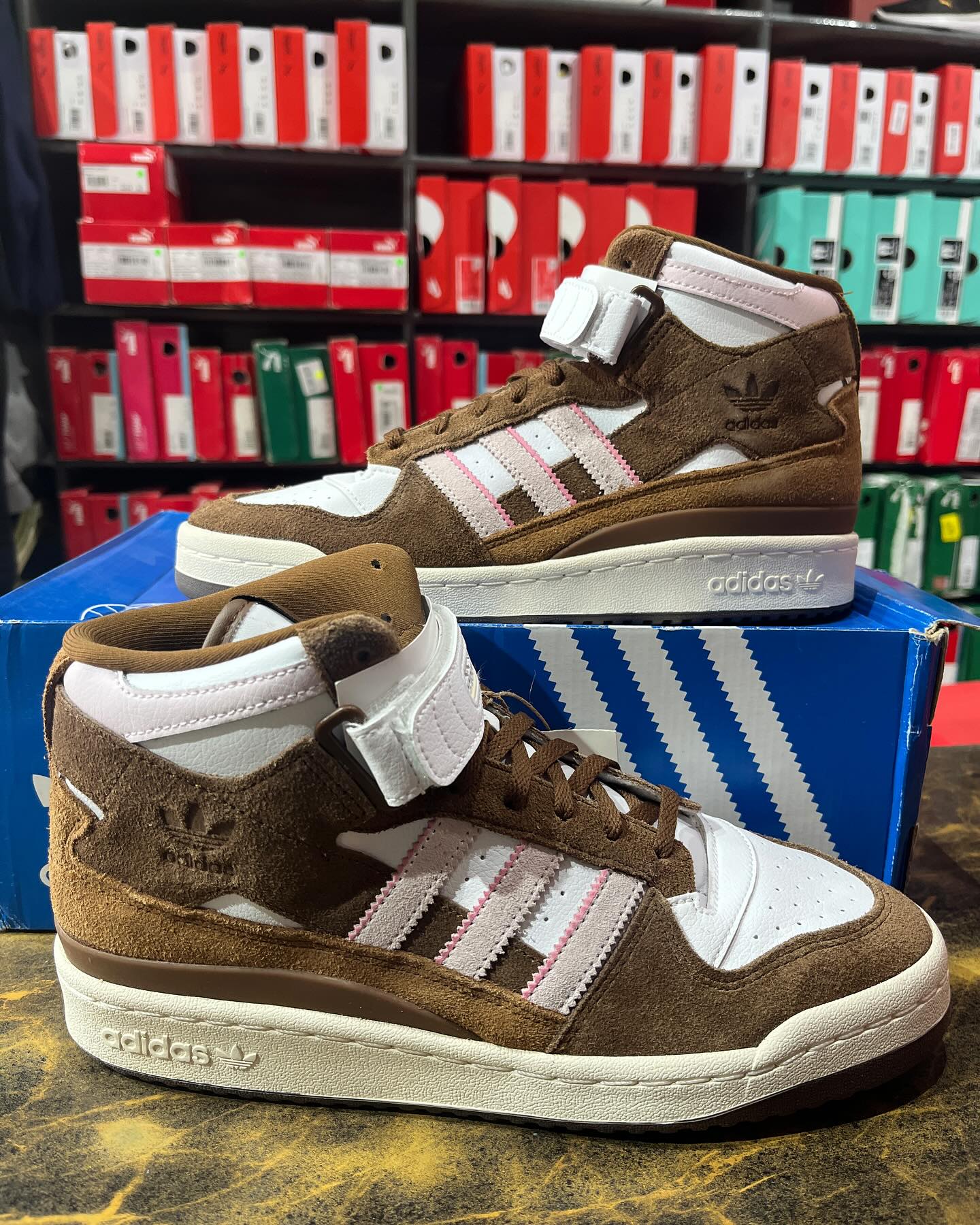 Adidas Forus Mid Brown - Shoe Boxs