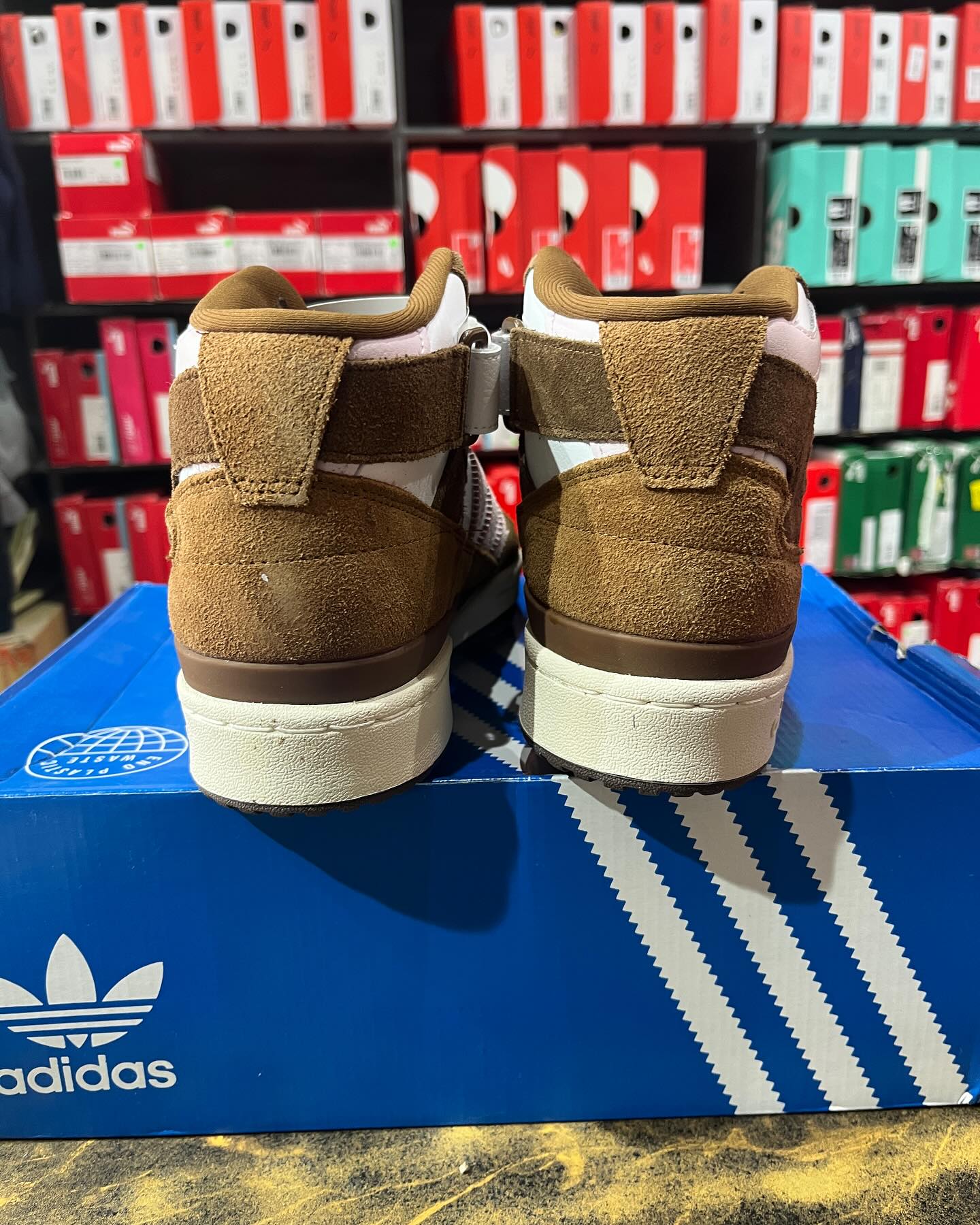 Adidas Forus Mid Brown - Shoe Boxs