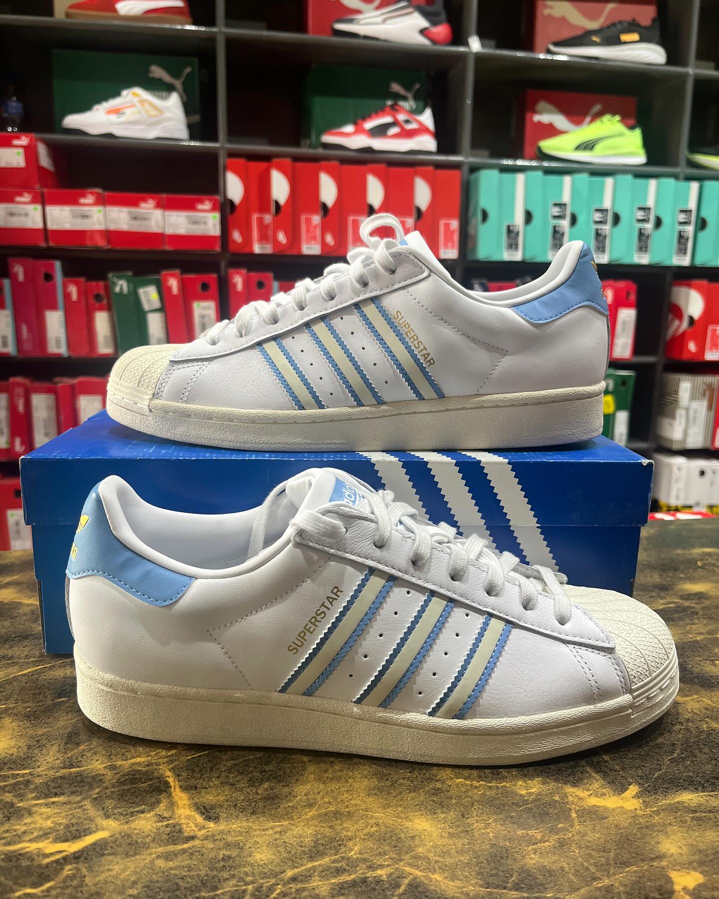 Adidas Superstar Whiteblue - Shoe Boxs