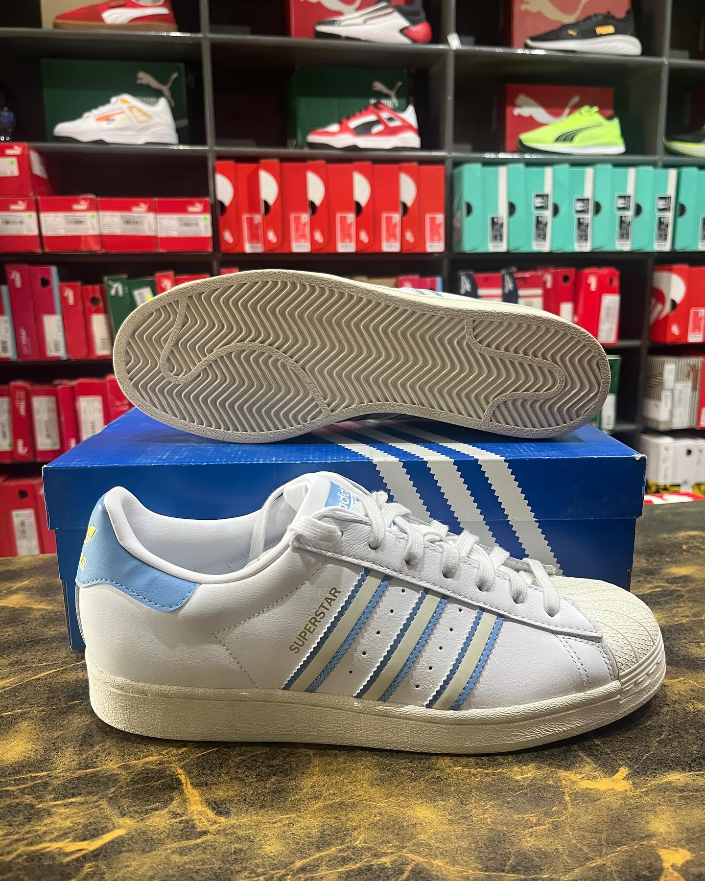 Adidas Superstar Whiteblue - Shoe Boxs