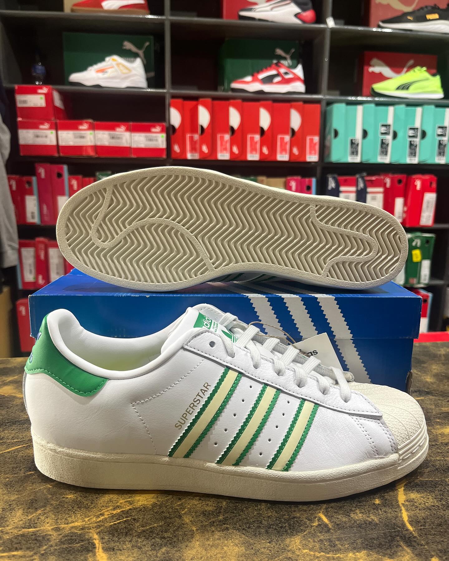 Adidas Superstar Whitegreen - Shoe Boxs