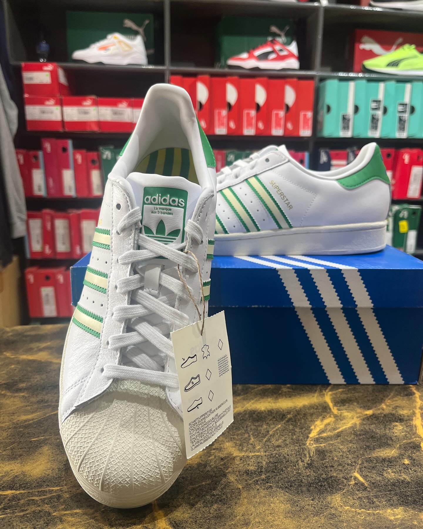 Adidas Superstar Whitegreen - Shoe Boxs