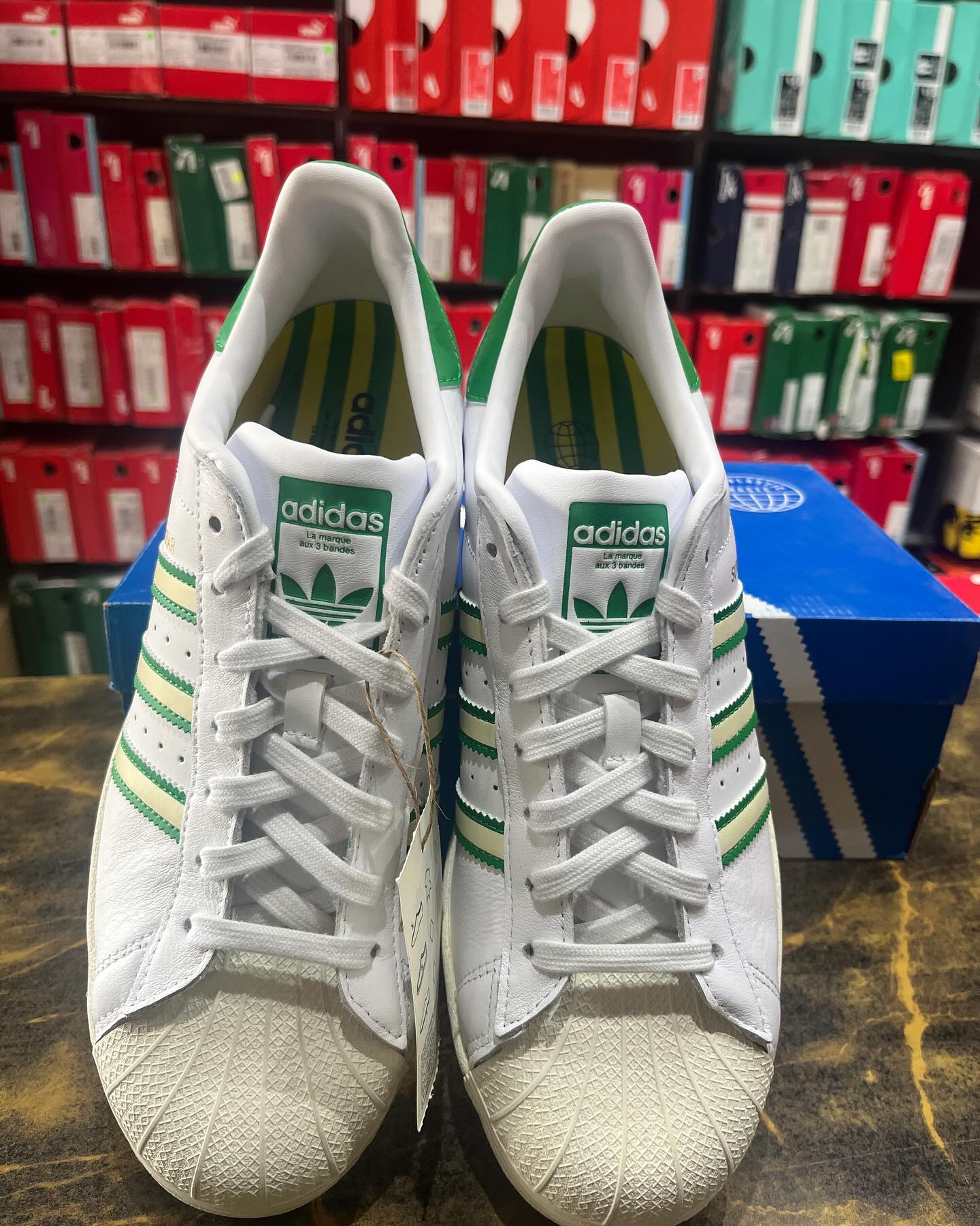 Adidas Superstar Whitegreen - Shoe Boxs