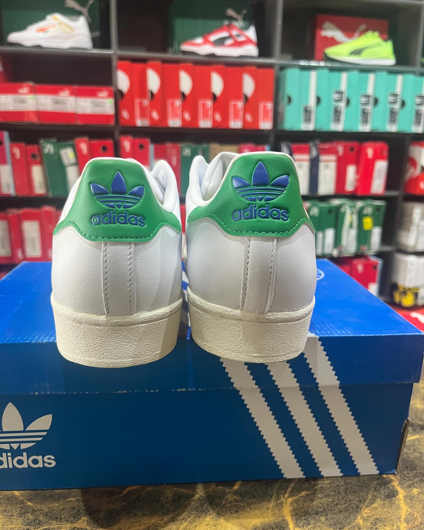 Adidas Superstar Whitegreen - Shoe Boxs