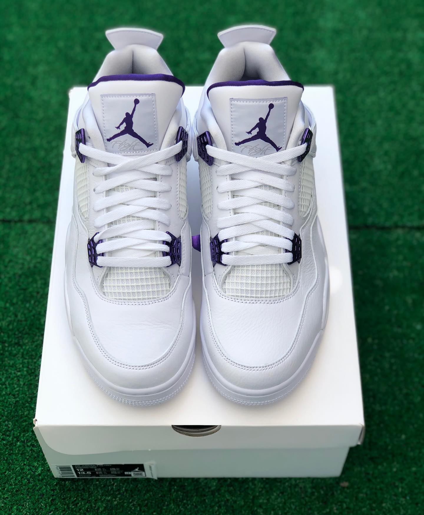 Jordan 4 matalic purple - Shoe Boxs