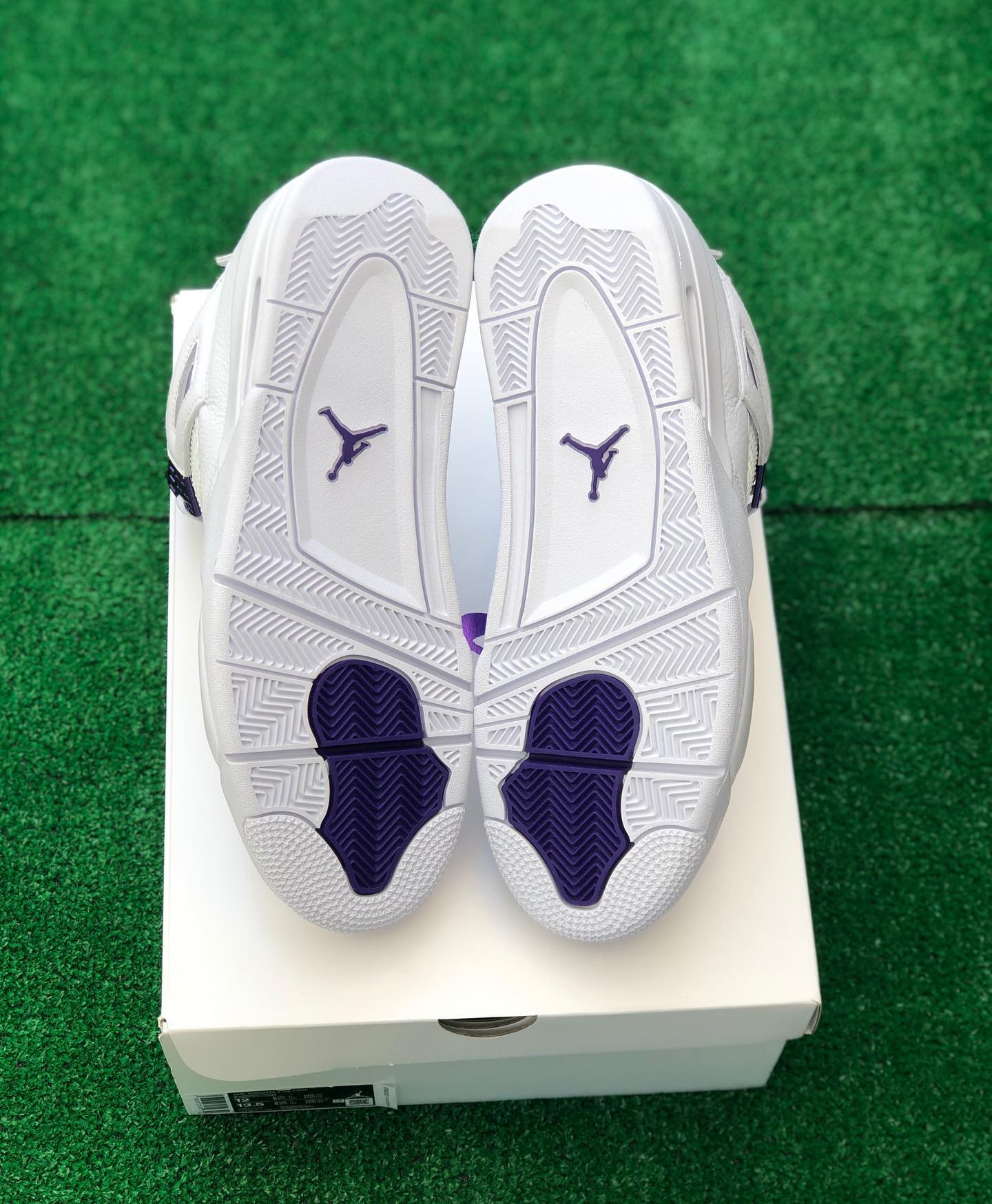 Jordan 4 matalic purple - Shoe Boxs