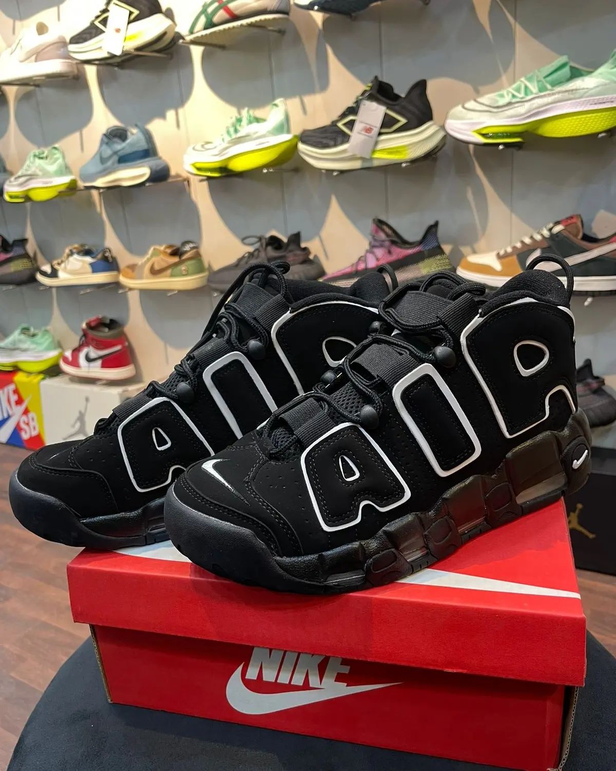 Nike Air More Uptempo Black - Shoe Boxs