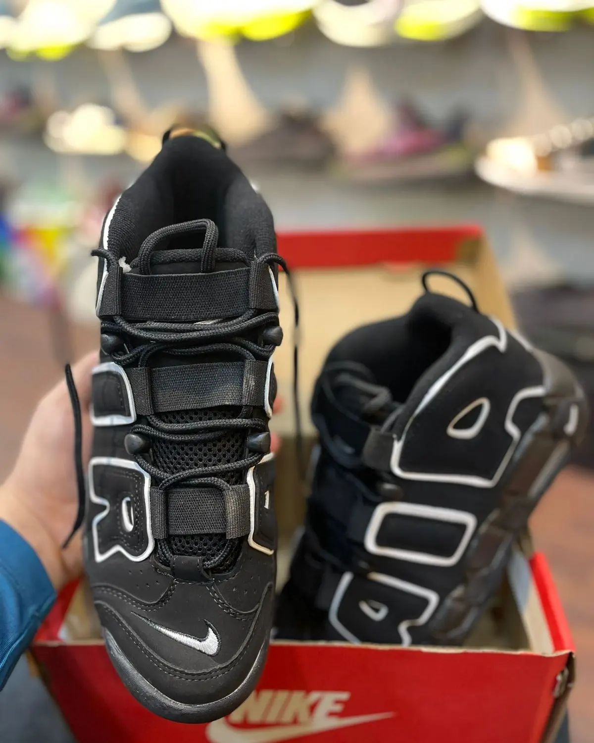 Nike Air More Uptempo Black - Shoe Boxs